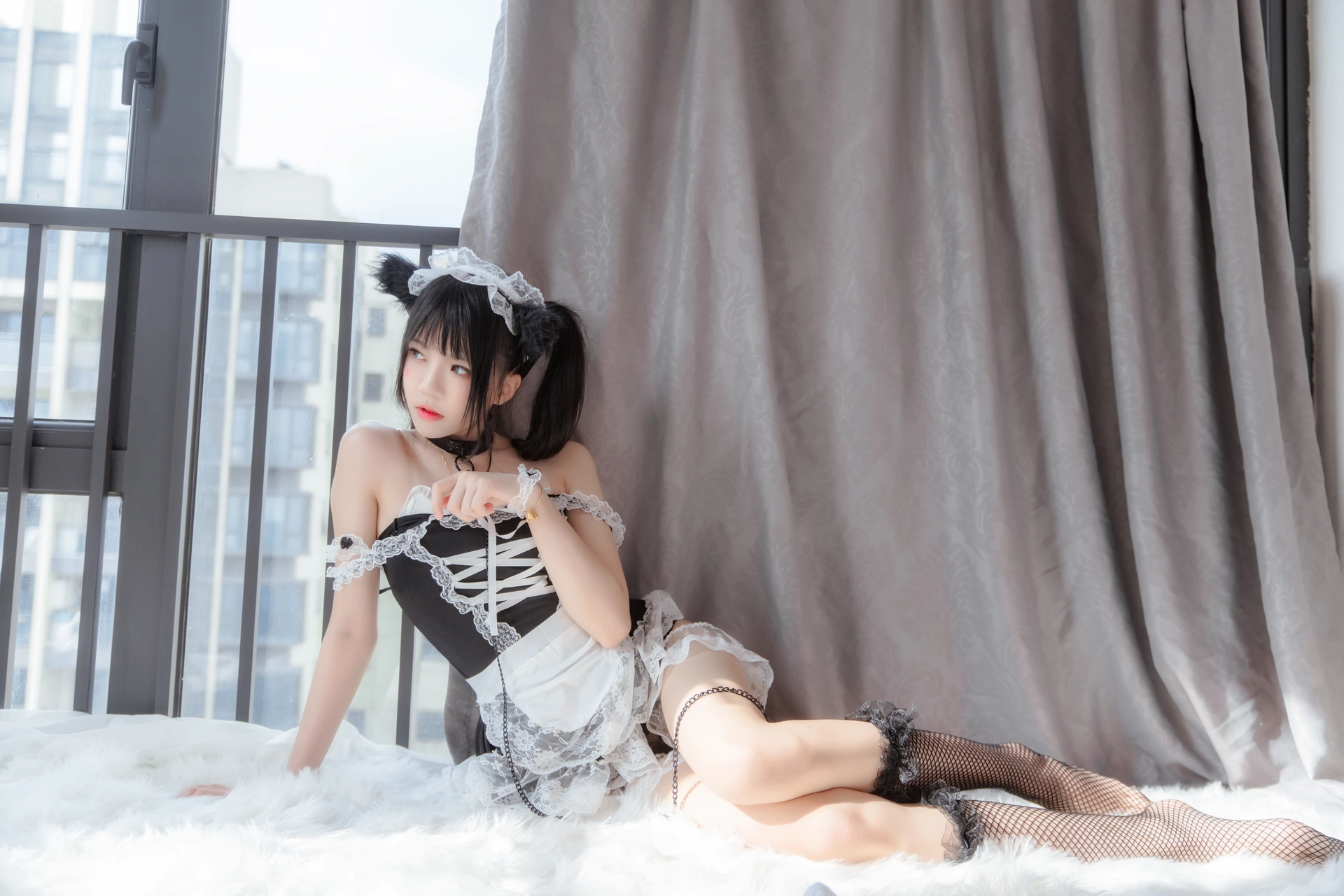 桜桃喵 - NO.084 黑猫 2