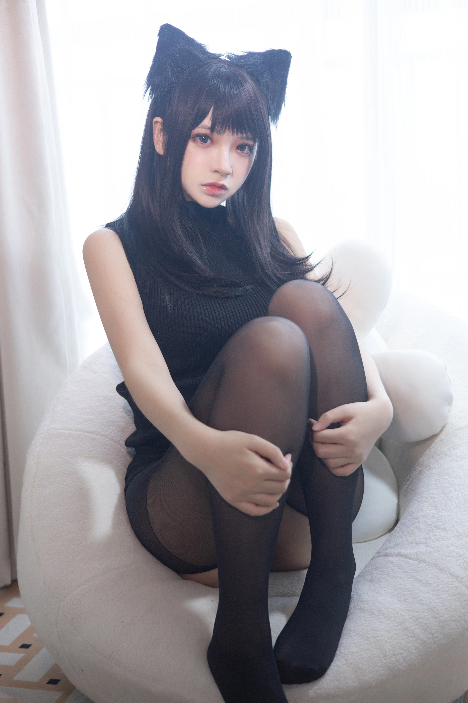 疯猫ss - NO.91 黑毛衣少女 1