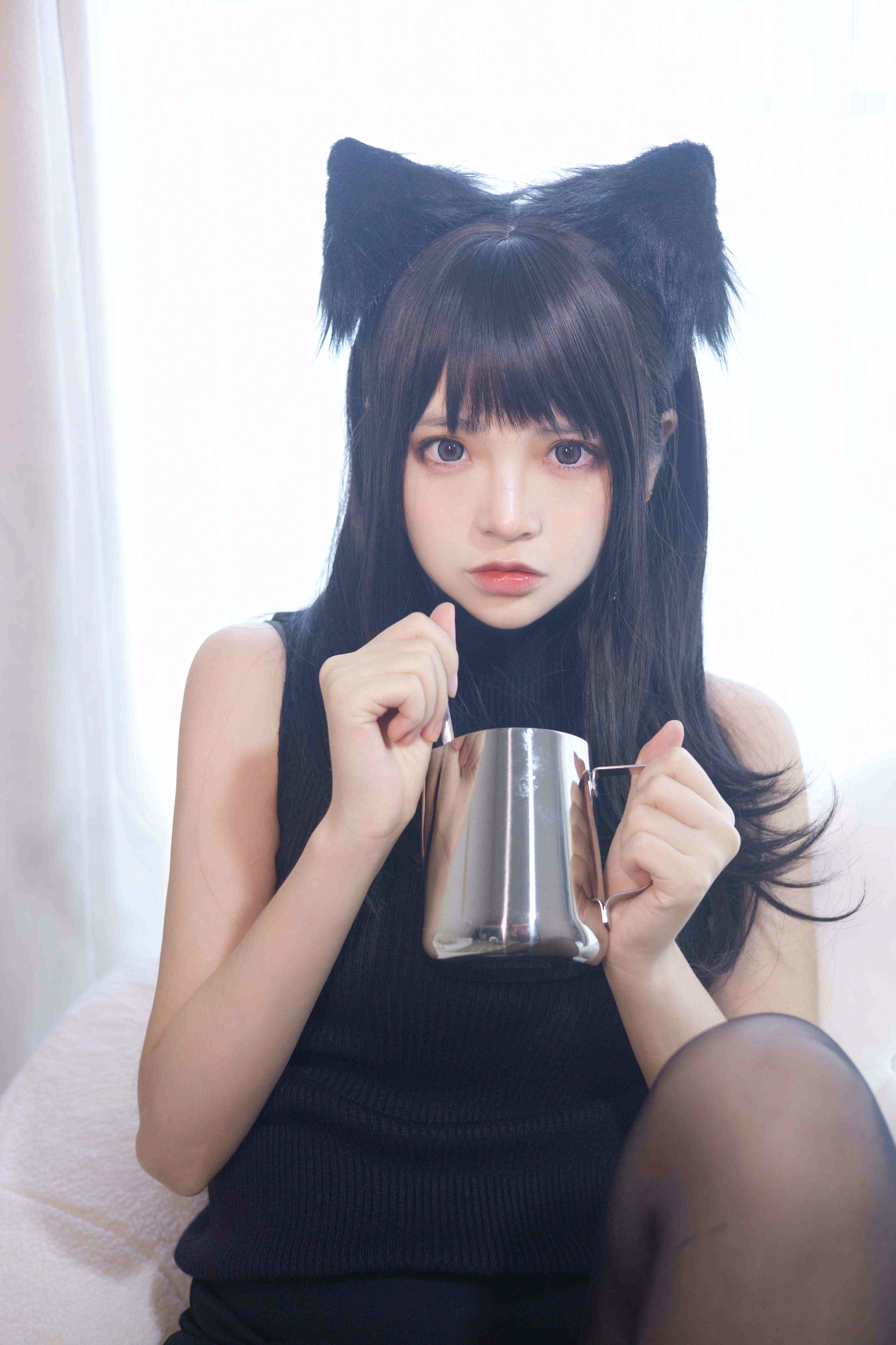 疯猫ss - NO.91 黑毛衣少女 2