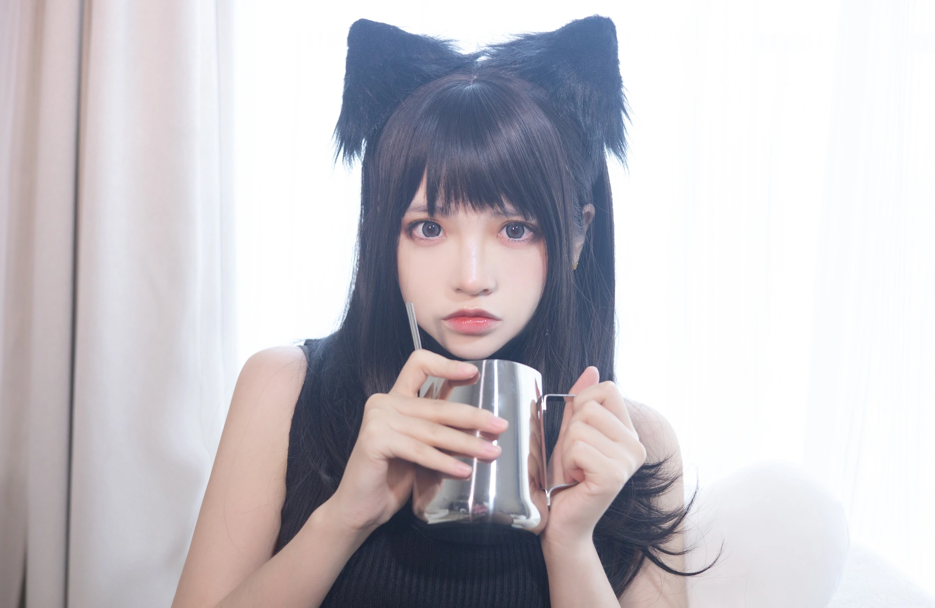 疯猫ss - NO.91 黑毛衣少女 3