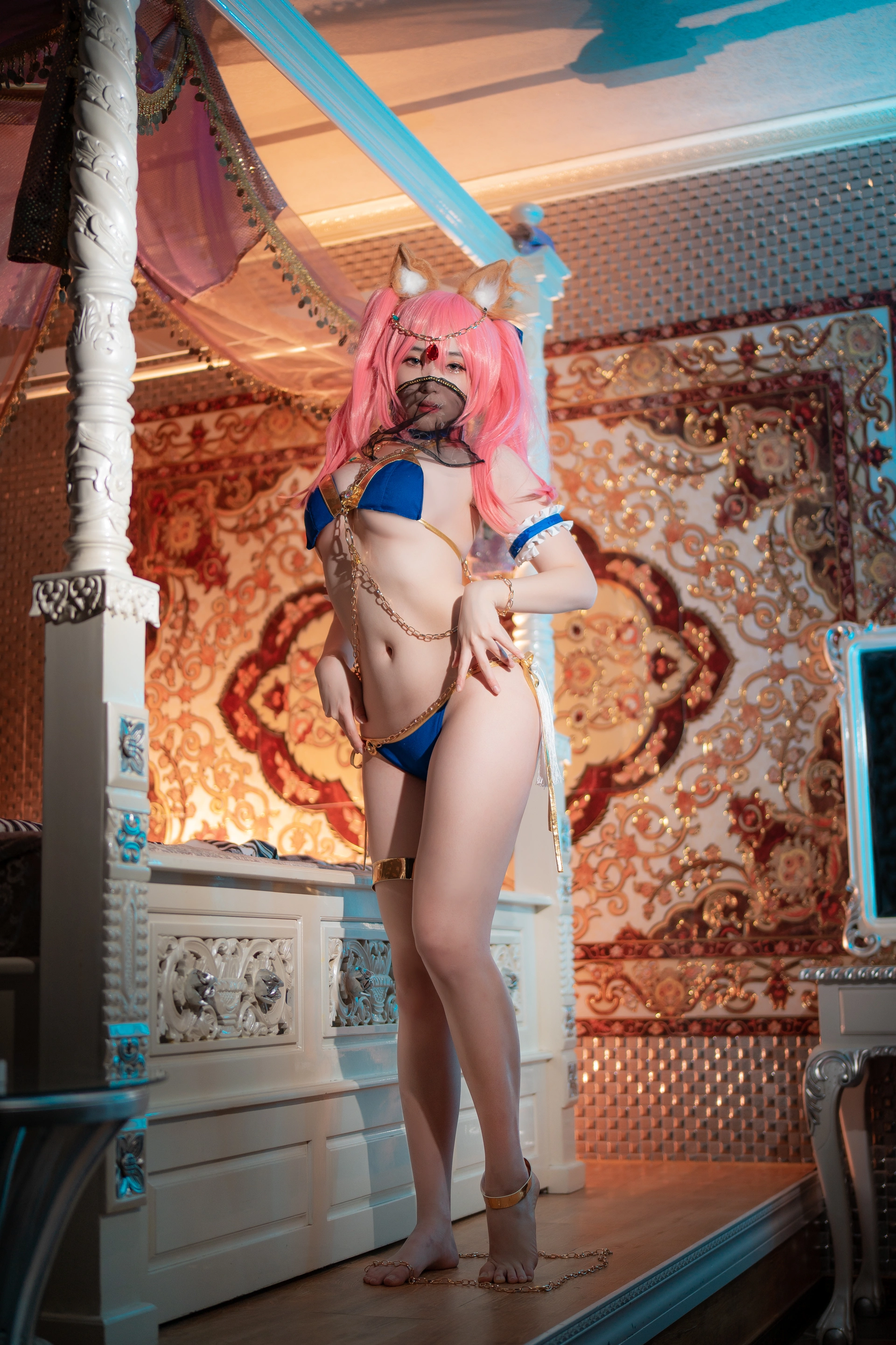 Bambi밤비 - NO.76 [CreamSoda] Cosplay Tamamo + Kama (FGO) 2